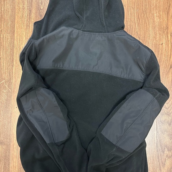 Levi's Strauss BLACK CHARCOAL Men's Hooded Fleece Jacket Size Large - Picture 4 of 8